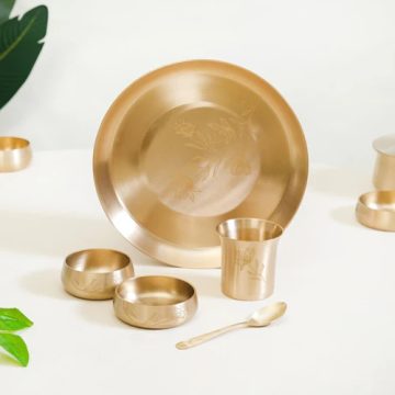 Pure Kansa Dinner Set Of 5