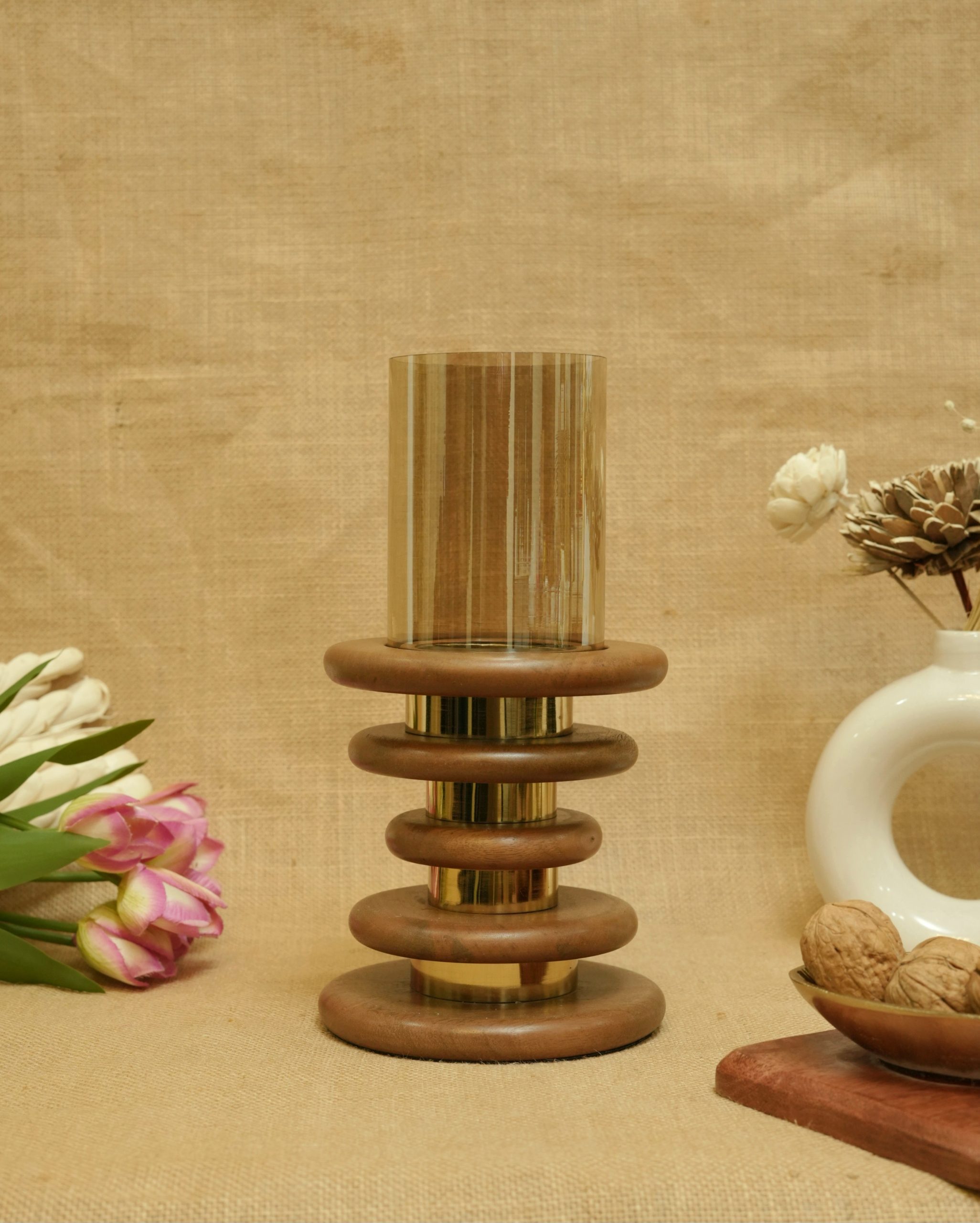 Luma Wooden Candle Holder