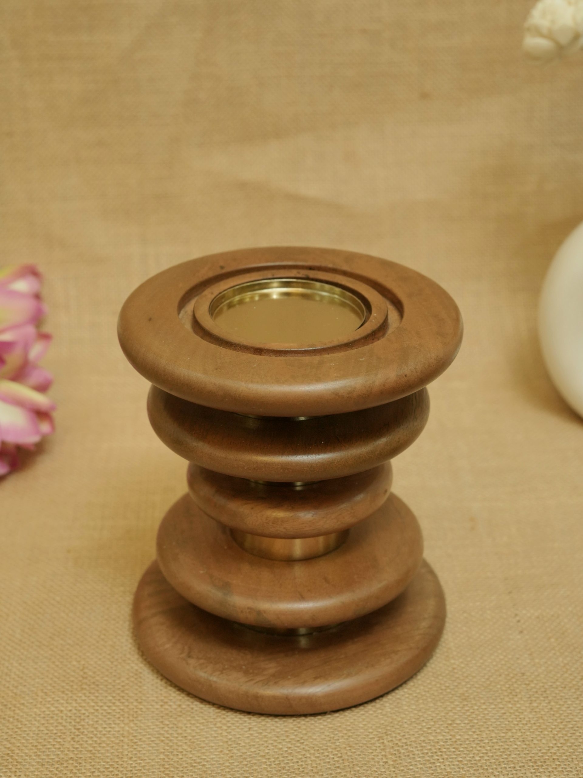 Luma Wooden Candle Holder